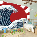 The Great Kanagawa Wave Print Wall Sticker