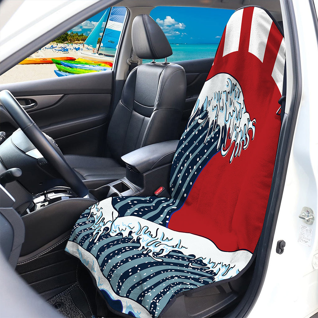 The Great Kanagawa Wave Print Waterproof Car Seat Cover