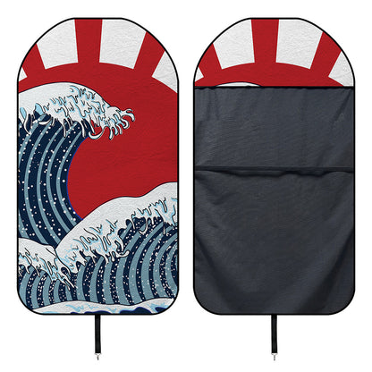 The Great Kanagawa Wave Print Waterproof Car Seat Cover