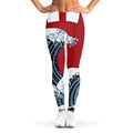 The Great Kanagawa Wave Print Women's Leggings