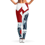 The Great Kanagawa Wave Print Women's Leggings