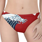 The Great Kanagawa Wave Print Women's Thong
