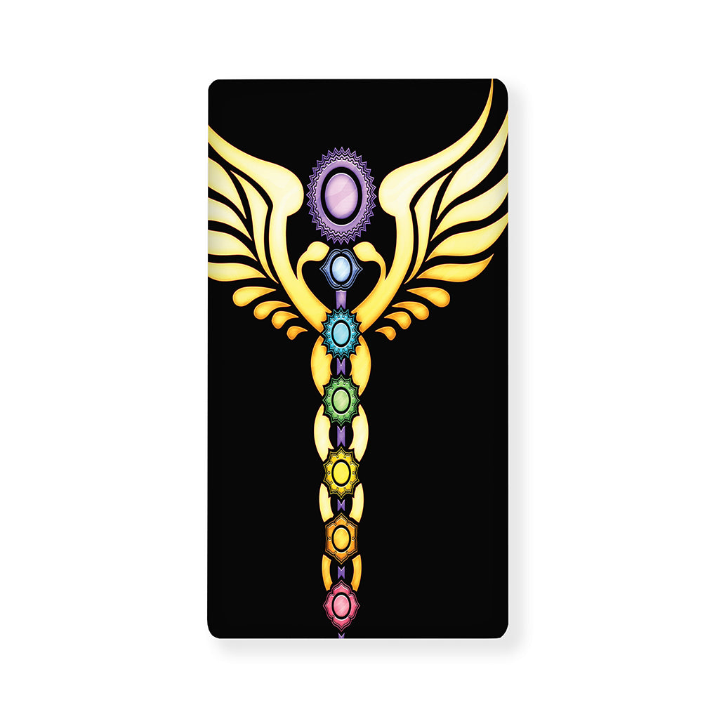 The Seven Chakras Caduceus Print Baby Crib Sheet
