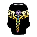 The Seven Chakras Caduceus Print Baby Seat Cover
