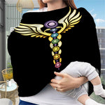 The Seven Chakras Caduceus Print Baby Seat Cover