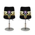 The Seven Chakras Caduceus Print Bar Stool Covers
