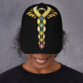 The Seven Chakras Caduceus Print Baseball Cap