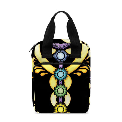 The Seven Chakras Caduceus Print Bible Tote Bag