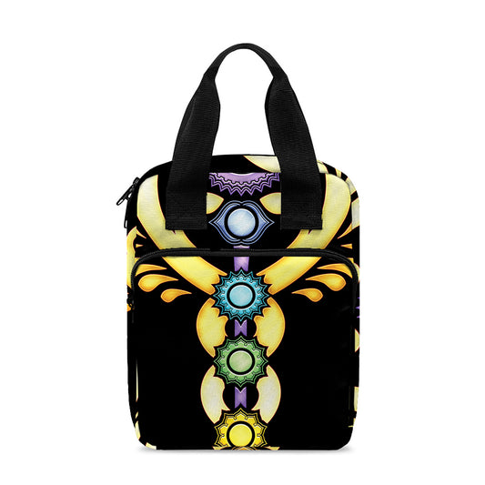 The Seven Chakras Caduceus Print Bible Tote Bag