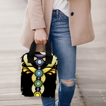 The Seven Chakras Caduceus Print Bible Tote Bag