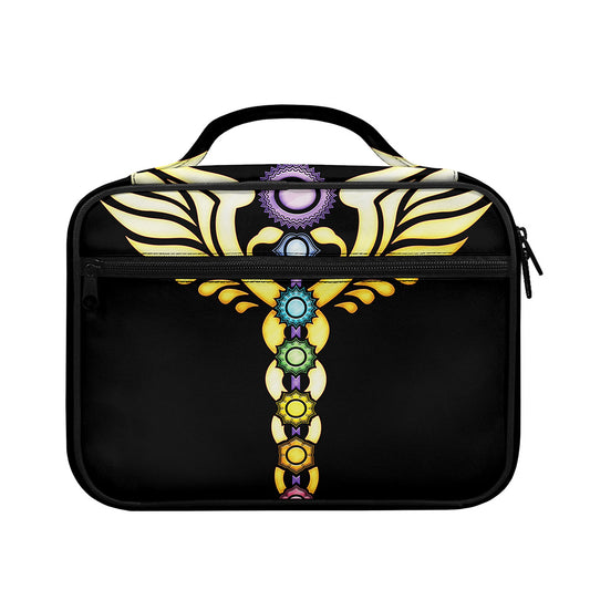 The Seven Chakras Caduceus Print Briefcase Bible Bag