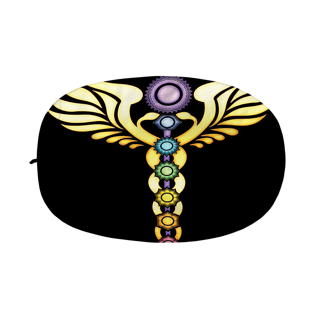 The Seven Chakras Caduceus Print Car Side Mirror Covers