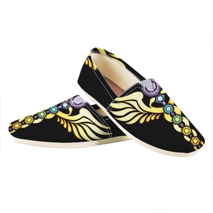 The Seven Chakras Caduceus Print Casual Shoes