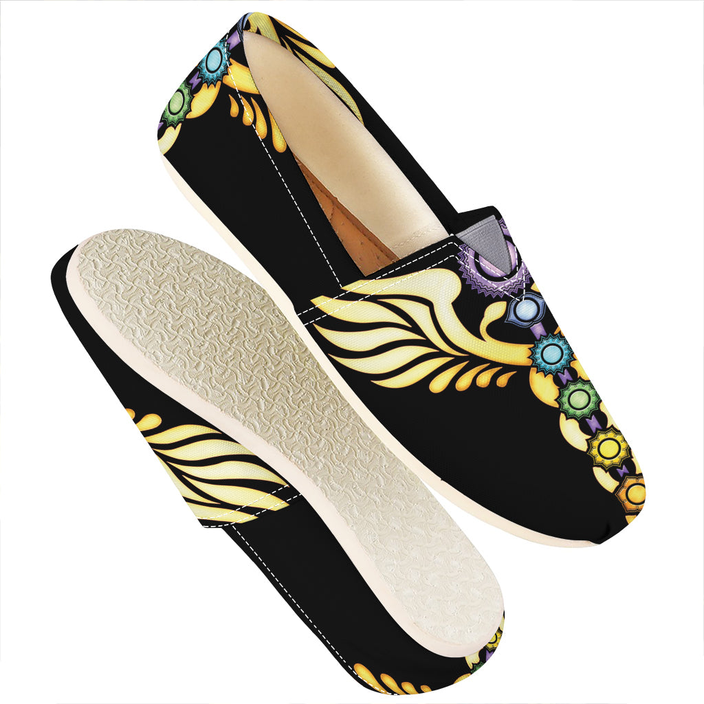 The Seven Chakras Caduceus Print Casual Shoes