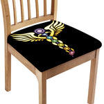 The Seven Chakras Caduceus Print Chair Cushion Cover