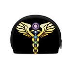 The Seven Chakras Caduceus Print Coin Purse