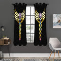 The Seven Chakras Caduceus Print Grommet Curtain Panels