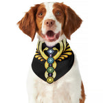 The Seven Chakras Caduceus Print Dog Bandana