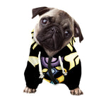 The Seven Chakras Caduceus Print Dog Zip Up Hoodie