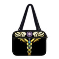 The Seven Chakras Caduceus Print Double Strap Bible Bag