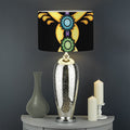 The Seven Chakras Caduceus Print Drum Lamp Shade