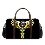 The Seven Chakras Caduceus Print Duffle Bag
