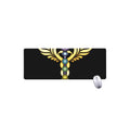 The Seven Chakras Caduceus Print Extended Mouse Pad