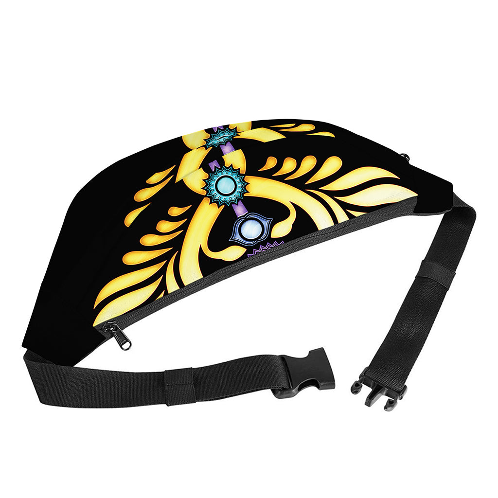 The Seven Chakras Caduceus Print Fanny Pack