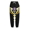 The Seven Chakras Caduceus Print Fleece Lined Knit Pants