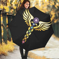 The Seven Chakras Caduceus Print Foldable Umbrella
