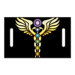 The Seven Chakras Caduceus Print Golf Cart Seat Cover
