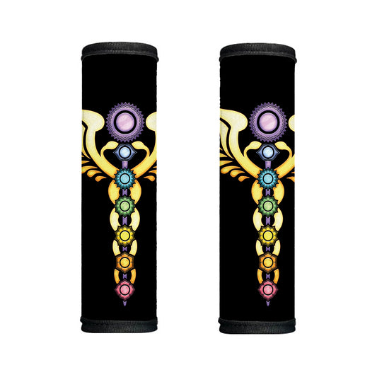 The Seven Chakras Caduceus Print Handle Covers