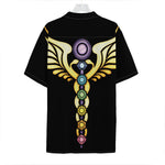The Seven Chakras Caduceus Print Hawaiian Shirt