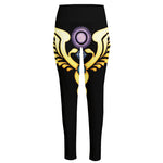 The Seven Chakras Caduceus Print High-Waisted Pocket Leggings