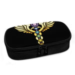 The Seven Chakras Caduceus Print Insulin Cooler Travel Case