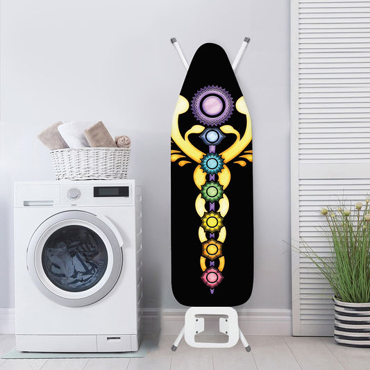 The Seven Chakras Caduceus Print Ironing Board Cover