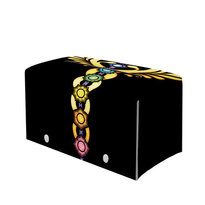 The Seven Chakras Caduceus Print Leather Tissue Box Cover