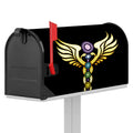 The Seven Chakras Caduceus Print Mailbox Cover
