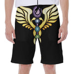 The Seven Chakras Caduceus Print Men's Beach Shorts