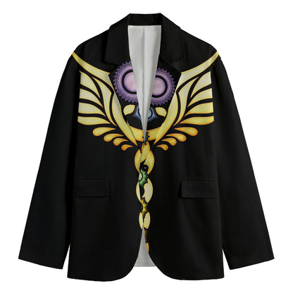 The Seven Chakras Caduceus Print Men's Blazer
