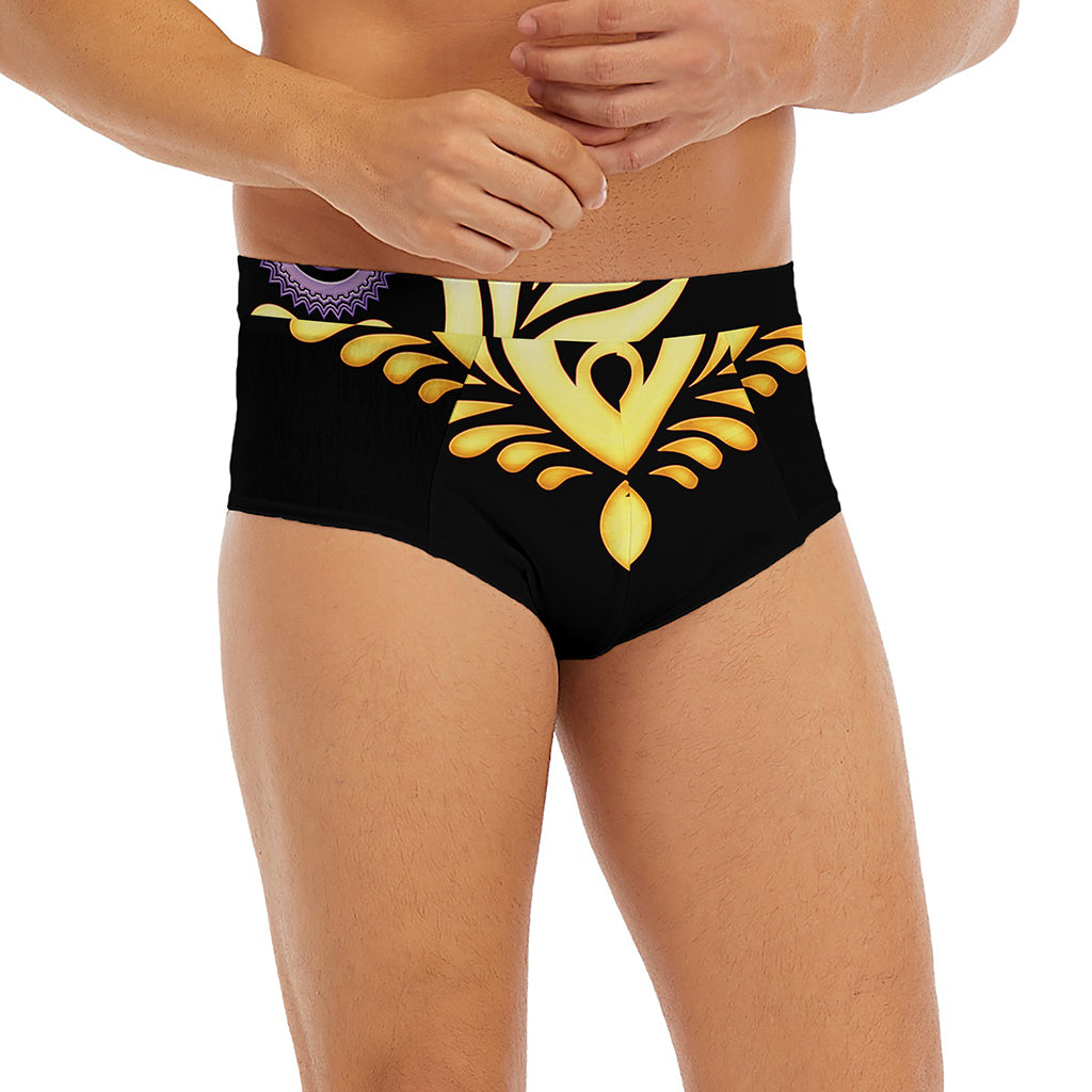The Seven Chakras Caduceus Print Men's Briefs