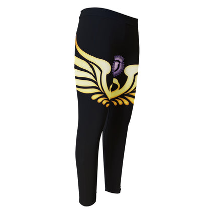 The Seven Chakras Caduceus Print Men's Compression Pants