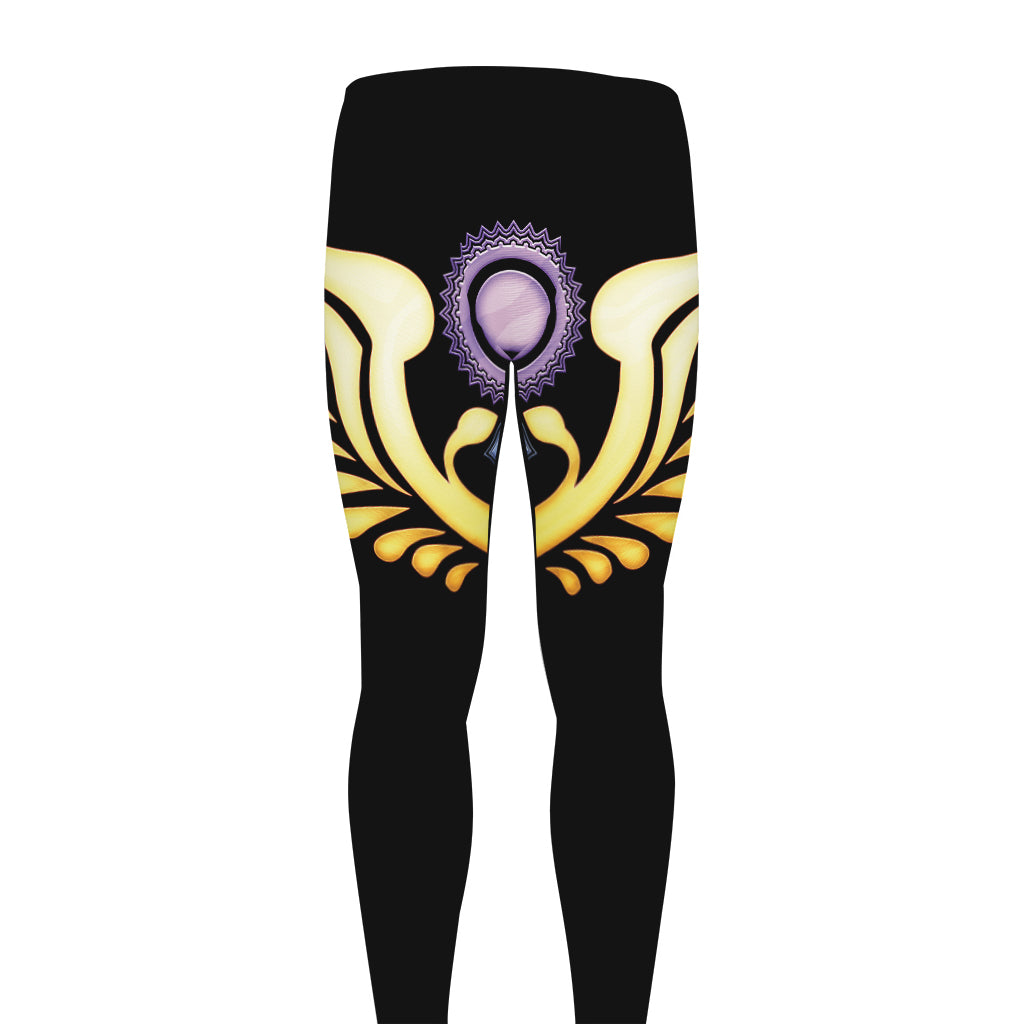 The Seven Chakras Caduceus Print Men's leggings