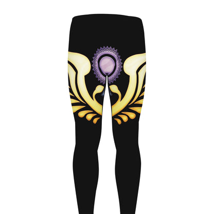 The Seven Chakras Caduceus Print Men's leggings