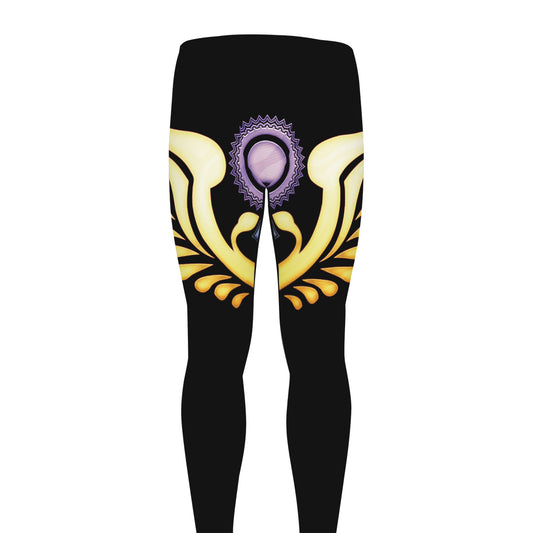The Seven Chakras Caduceus Print Men's leggings
