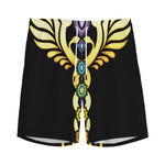 The Seven Chakras Caduceus Print Men's Sports Shorts