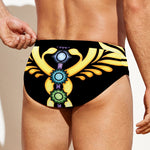 The Seven Chakras Caduceus Print Men's Swim Briefs