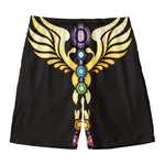 The Seven Chakras Caduceus Print Men's Swim Trunks
