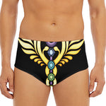 The Seven Chakras Caduceus Print Men's Triangle Swim Briefs