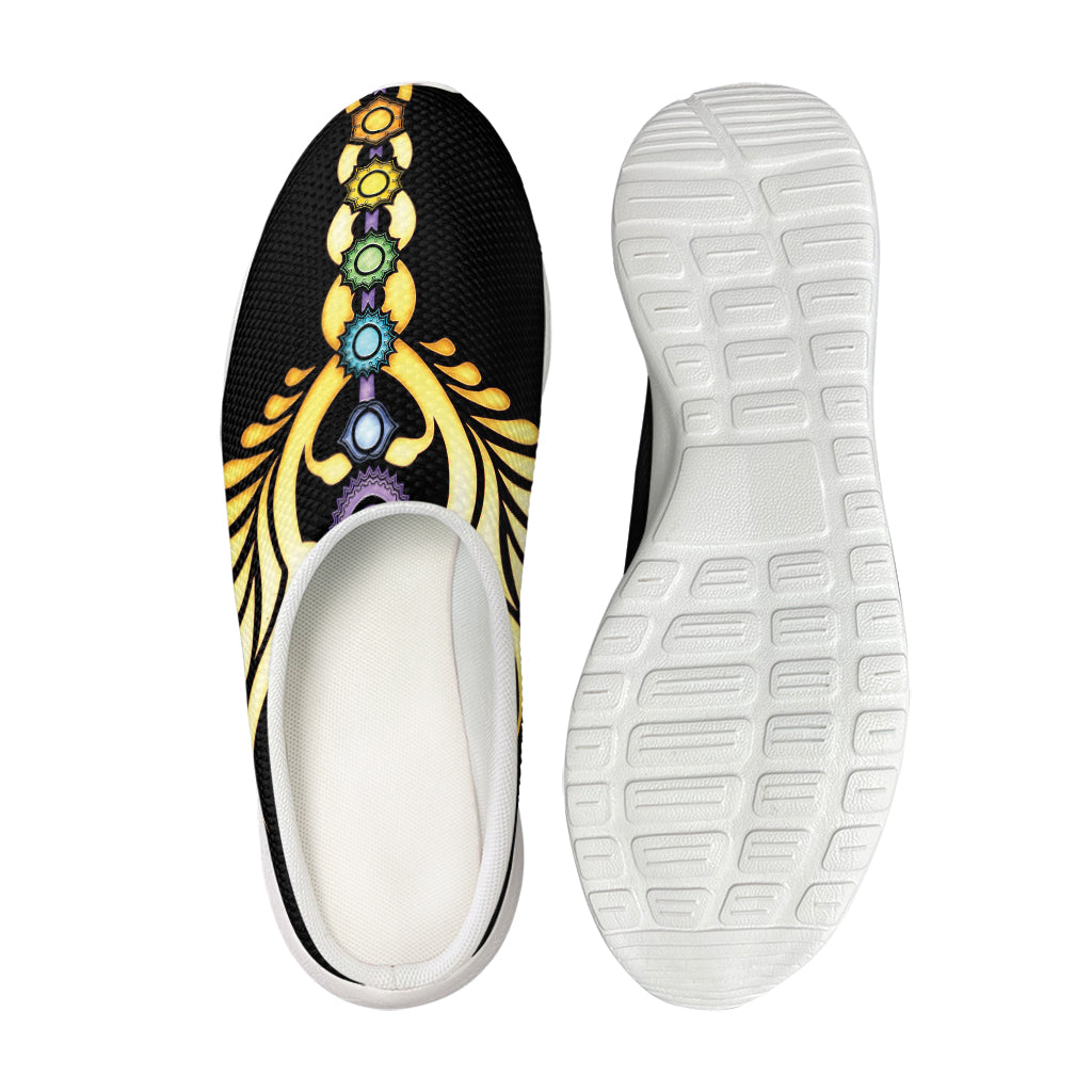 The Seven Chakras Caduceus Print Mesh Casual Shoes